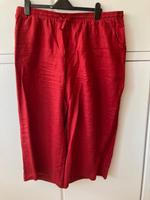 Große Größen! Damen, Caprihosen, 3/4-Hosen, Leinen, rot, 4XL Bayern - Kumhausen Vorschau