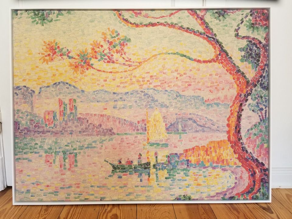 Hochwertiger Kunstdruck - Paul Signac Der Hafen von Antibes in Hamburg