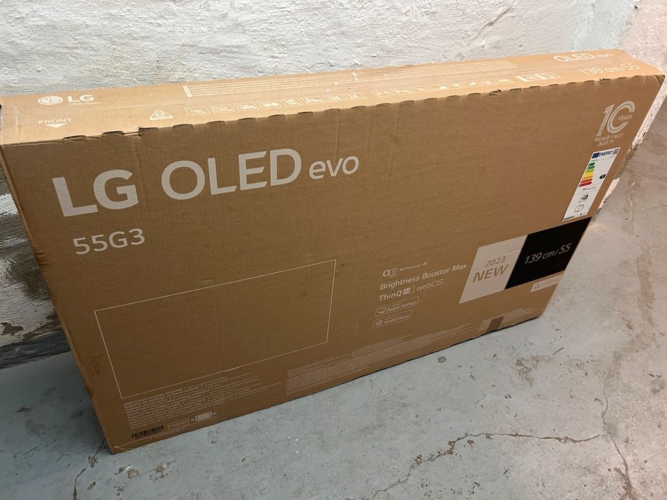 LG OLED55G39 OLED evo TV inkl. LG Standfuß (OVP), NP 2172€ in Hannover