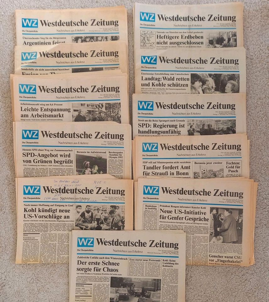 41 Jahre, 1983, Zeitung, Erkelenz, Geburtstag, Jubiläum , Tag in Schwalmtal