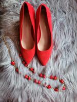 Damenschuhe "Dream Pairs" rot, Wildleder Hessen - Biblis Vorschau