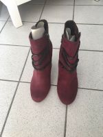 Tamaris Stiefeletten Wildleder Größe 37 Beere/Bordeaux/Rot -NEU- Baden-Württemberg - Hartheim Vorschau