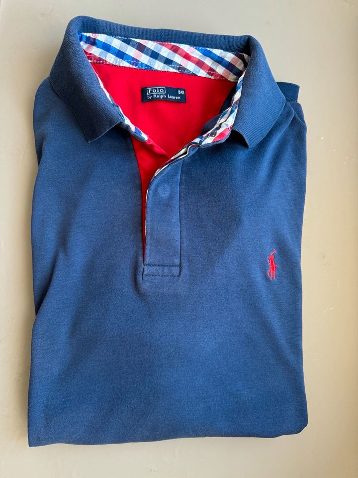 Herren Ralph Lauren Poloshirt, blau, Gr. 3 XL in Marktoberdorf