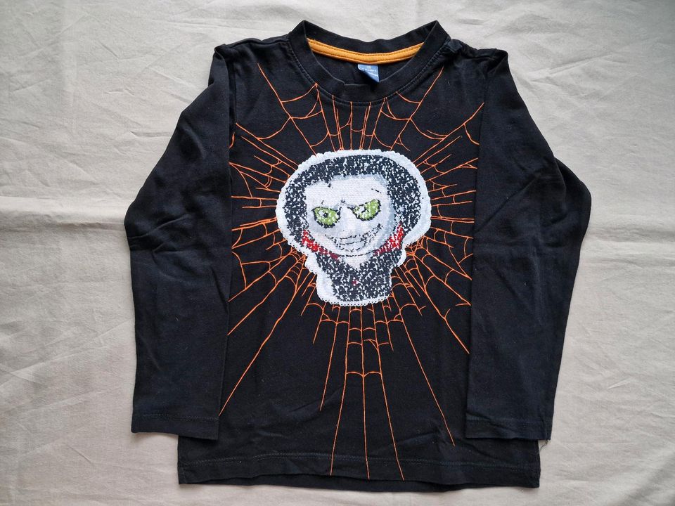 Dopodopo Langarmshirt, Pullover, Gr. 116, schwarz Wendepailletten in Dortmund