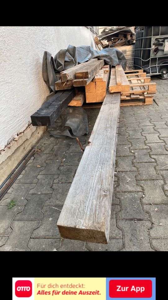Bauholz Holz ca 17x8cm usw um 3 Meter mehr am Dachstuhl Brennholz in Vogtareuth