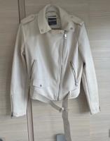 beige/cremefarbene Lederjacke Vintage Bayern - Gauting Vorschau