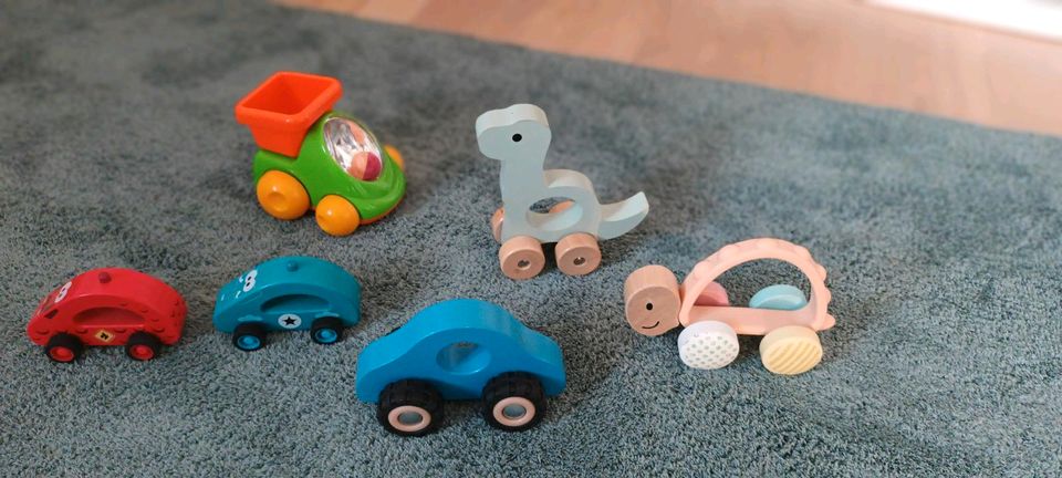 ♡ Autos Holzautos Babyauto Babyspielzeug Schildkröte Dino ♡ in Wanderup
