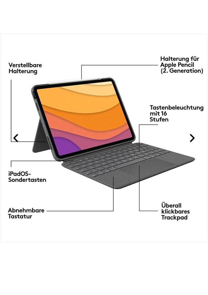 LOGITECH Combo Touch iPad Air 4. und 5. Generation in Dachau