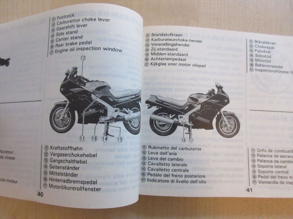 Suzuki GSX 1100 F Betriebsanleitung Owners Manual 1988 in Gelsenkirchen