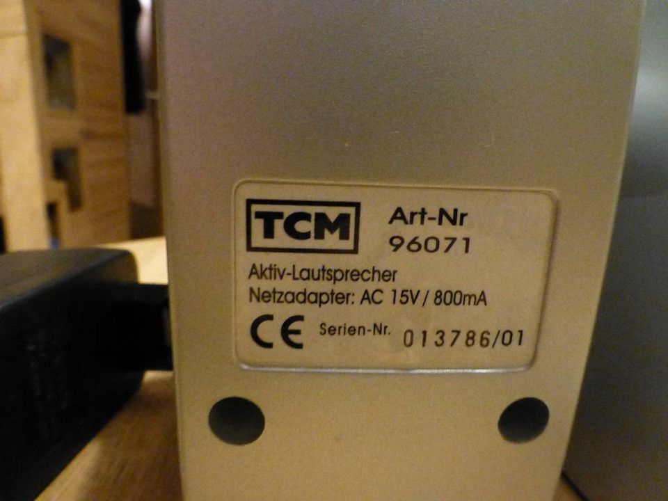 Computerlautsprecher von TCM, silber in München