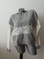 Devided Pullover Sweater Spitzeneinsätze Gr.M grau Berlin - Steglitz Vorschau