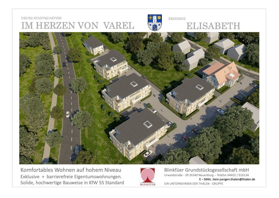 Provisionsfrei!! Exklusives und barrierefreies Stadtquartier im Herzen von Varel in Varel