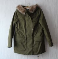 H&M Winterjacke_ Frühlingsjacke_ Jacke mit Kapuze_Parka_Khaki_Wie Frankfurt am Main - Altstadt Vorschau