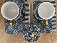 karaca queen espresso set für 2 personen schwarz/weiss floral Bayern - Nittendorf  Vorschau