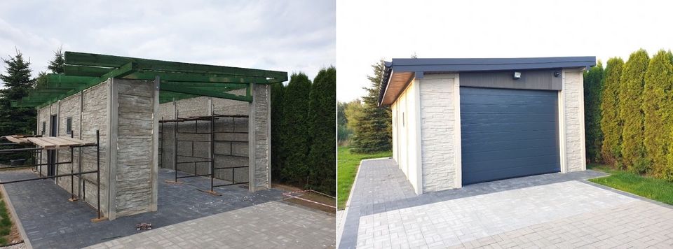 Betonzaun Betonzäune Carport Hochbeet aus Beton Metallzäune in Steinhöfel