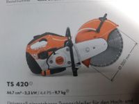 Trennschneider Stihl TS 420 Betonschneider zu vermieten Thüringen - Nesse-Apfelstädt Vorschau