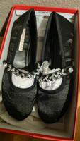Buffalo Ballerinas schwarz samt neu West - Nied Vorschau