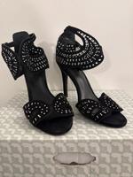 Zara High Heels Pumps Schwarz Glitzer Leder Berlin - Friedenau Vorschau