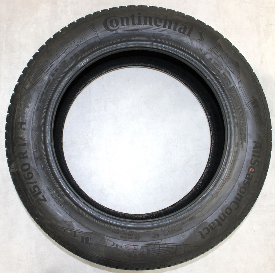 1x 215/60R17 96H CONTINENTAL ALL SEASON CONTACT 7MM 2022 #1E4M in Bad Tölz