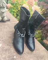 Geox Leder Stiefeletten, schwarz, Gr. 36 Frankfurt am Main - Gallusviertel Vorschau