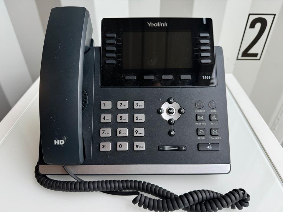 6 Yealink T46S VoIP Telefone, PoE, Netzteil nicht enthalten in Apensen