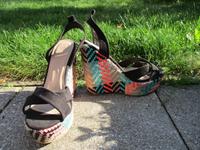 Asos Bunte Keilabsatz Plateau-Peeptoes Riemen Clogs Gr.40 Bayern - Gersthofen Vorschau