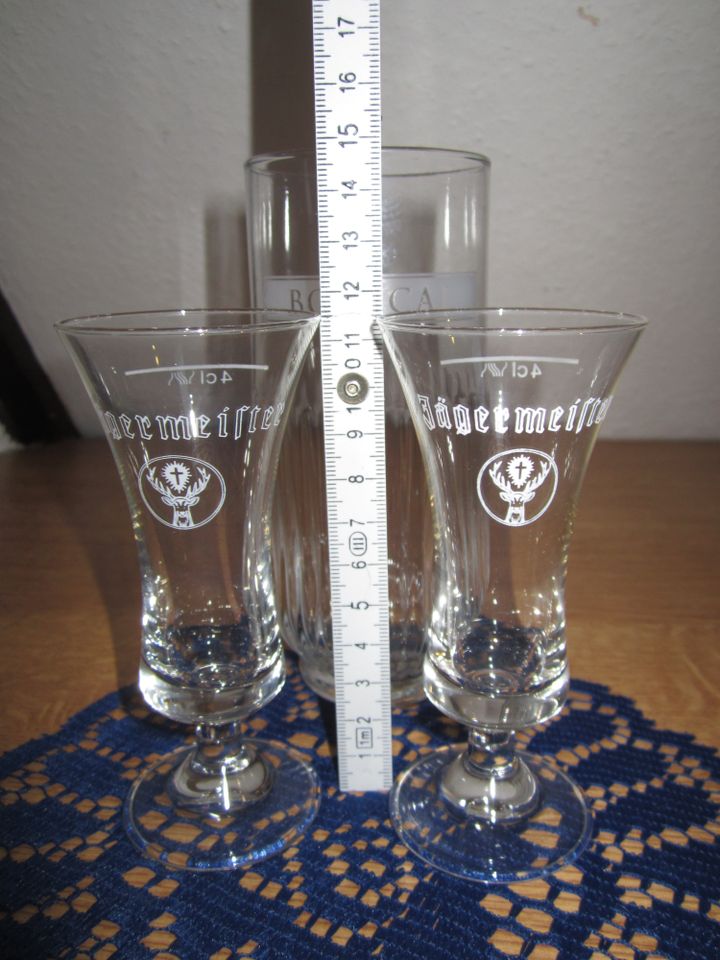 1 Glas vom Rum "BOTUCAL" (3.00 €) / 2 Jägermeister Gläser (4.00 € in Oppach