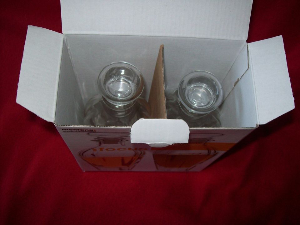 Essig-Öl-Sirup-Set, Glas von MONTANA, unbenutzt - OVP in Groß-Gerau