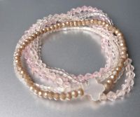 NEU 5 zarte Glitzer Armbänder beige Rose Perlmutt NP 29,90 Hamburg-Nord - Hamburg Winterhude Vorschau