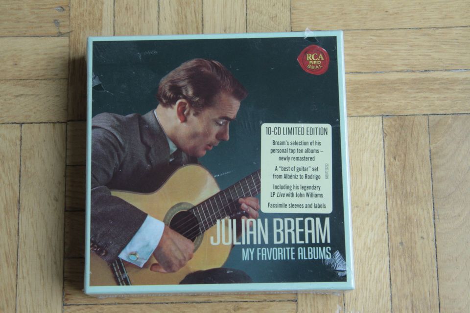 Julian Bream 10 CD Box My Favorite Albums Klassik Gitarre NEU&OVP in Berlin