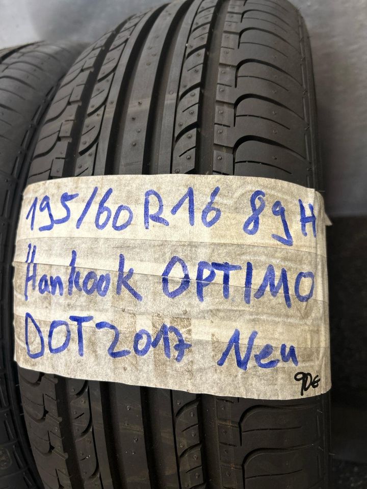 2x Sommerreifen Hankook 195/60 R16 89H Inkl. Montage in Burgwald