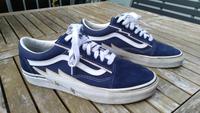 Vans, Sneaker, dunkelblau mit Blitz, Gr. 44, Wildleder und Canvas Bochum - Bochum-Mitte Vorschau