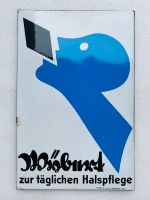 ‼️ EMAILSCHILD Wybert zur täglichen Halspflege Emailleschild 1930 Saarland - Schiffweiler Vorschau