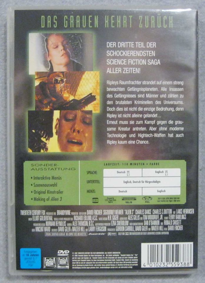 Alien Quadrilogy, Teil 1-4, DVD. in Knittelsheim