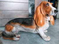 Vintage Basset  Hount Keramikhund in Lebensgröße Baden-Württemberg - Schwetzingen Vorschau