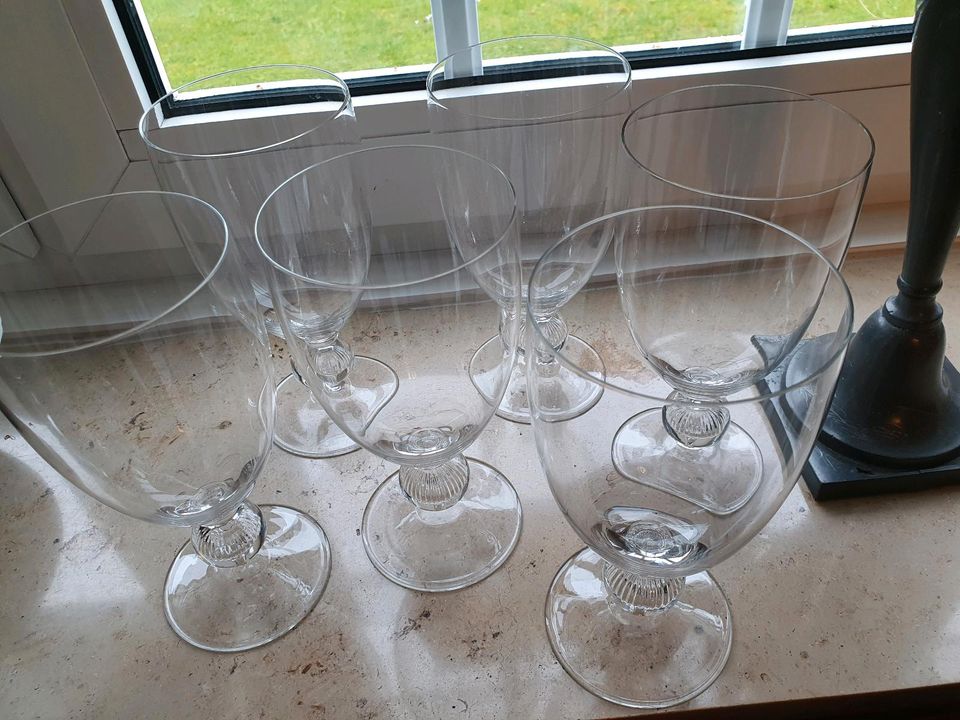 6 Bowle-Gläser, Kristallglas in Krefeld