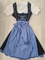 Damen Trachtenkleid Dirndl Landhaus Gr 36 schwarz blau mit Bluse Bayern - Gaimersheim Vorschau