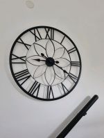 Uhr Wanduhr schwarz 80cm xxl Landhaus shabby chic deko Saarland - Marpingen Vorschau