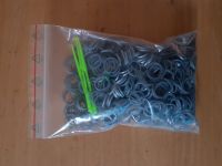 Loom Gummi Bänder grau silber Rest 3 Häkelnadeln S-Haken Aachen - Vaalserquartier Vorschau