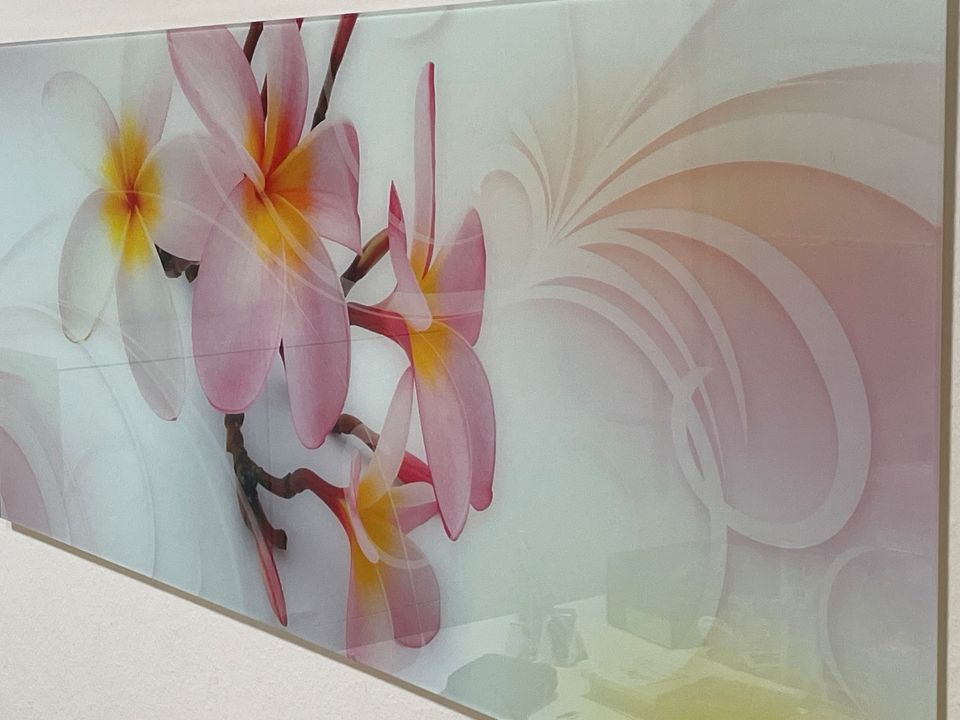 Glasbild Blume Magnolia 125x50 in Hamburg