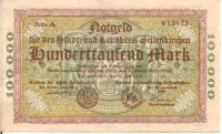 Notgeld Gelsenkirchen, Stadt- und Landkreis 100.000 Mark 1923 Bochum - Bochum-Süd Vorschau