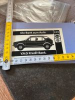 Original VW V.A.G Kredit Bank Golf 1 Aufkleber Audi Niedersachsen - Schöppenstedt Vorschau