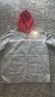 Stylischer NFL Hoodie - Grau mit roter Kapuze - Größe XL Hessen - Hüttenberg Vorschau