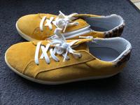 Ricosta Damenschuhe gelb mit Leo-Print Gr. 36 Hessen - Flieden Vorschau