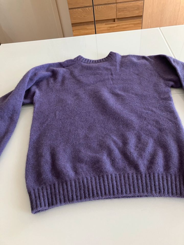 Lila Pullover Opossum Merino aus Neuseeland in Kasendorf