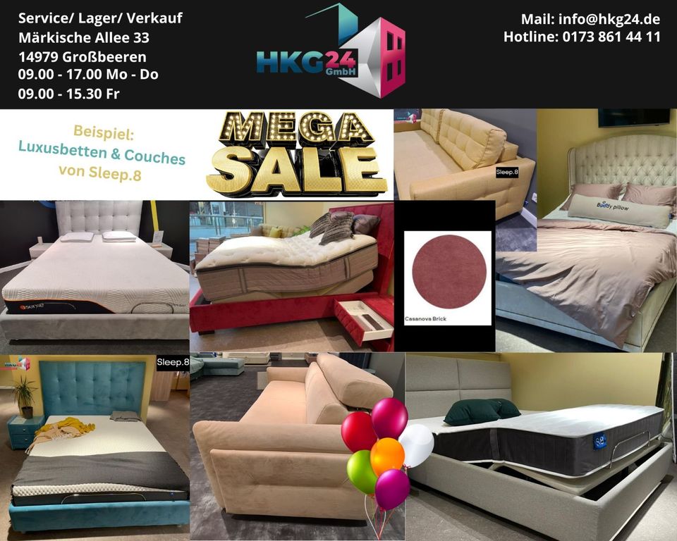 Luxus Matratze von Sleep.8 zum Aktionspreis Neuware Maß 200x140 in Großbeeren