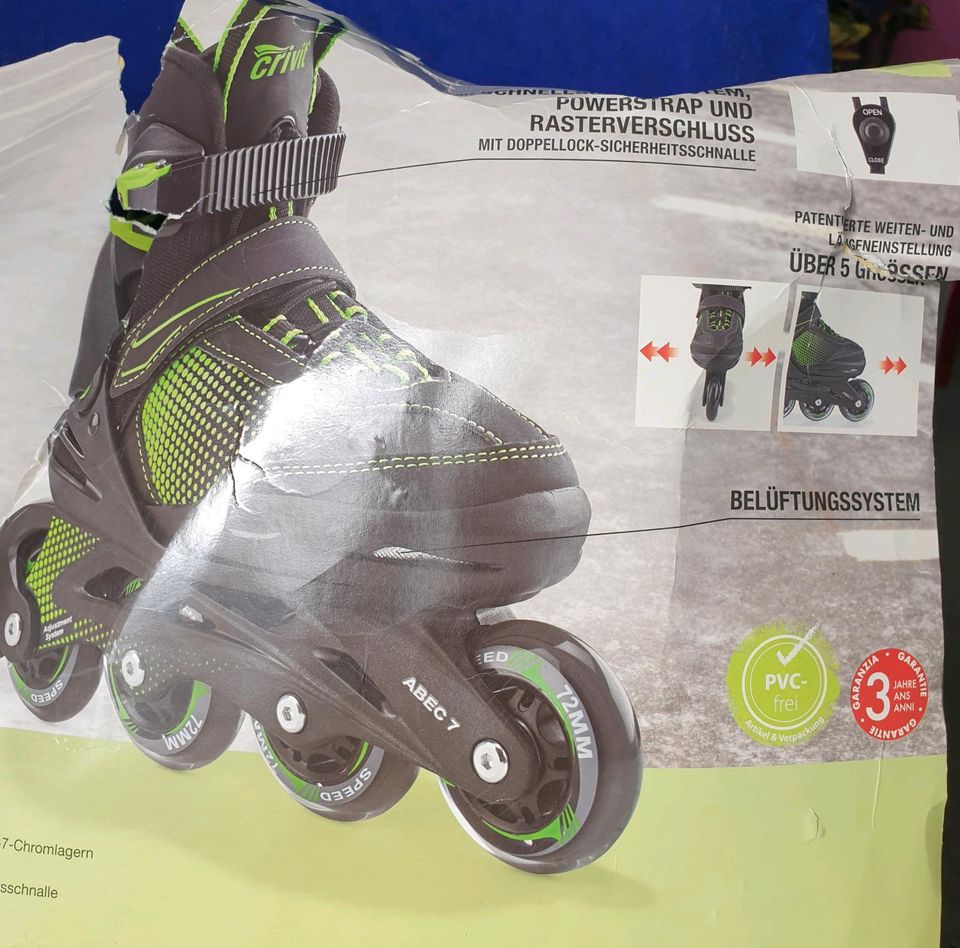 Crivit Kinder  Softboot Inlineskates Gr. 29-33 Grössenverstellbar in München