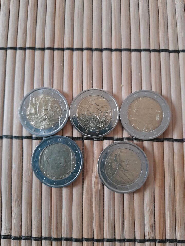 2€ Münzen 5×2€  Italien in Oberhaid