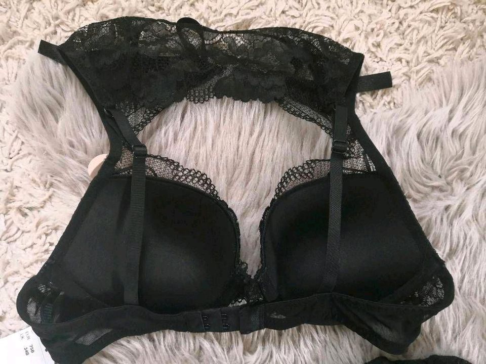 NEU Push up BHs 75B H&M Spitze rosa schwarz Unterwäsche Damen ab in Bielefeld