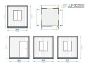 Pförtnercontainer, Baucontainer, Bürocontainer, MODEL 300x240cm, SOFORT VERFÜGBAR Essen - Essen-West Vorschau